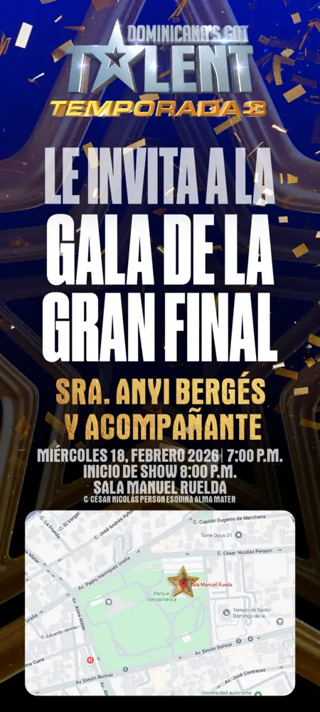 Gran Final gala invitation