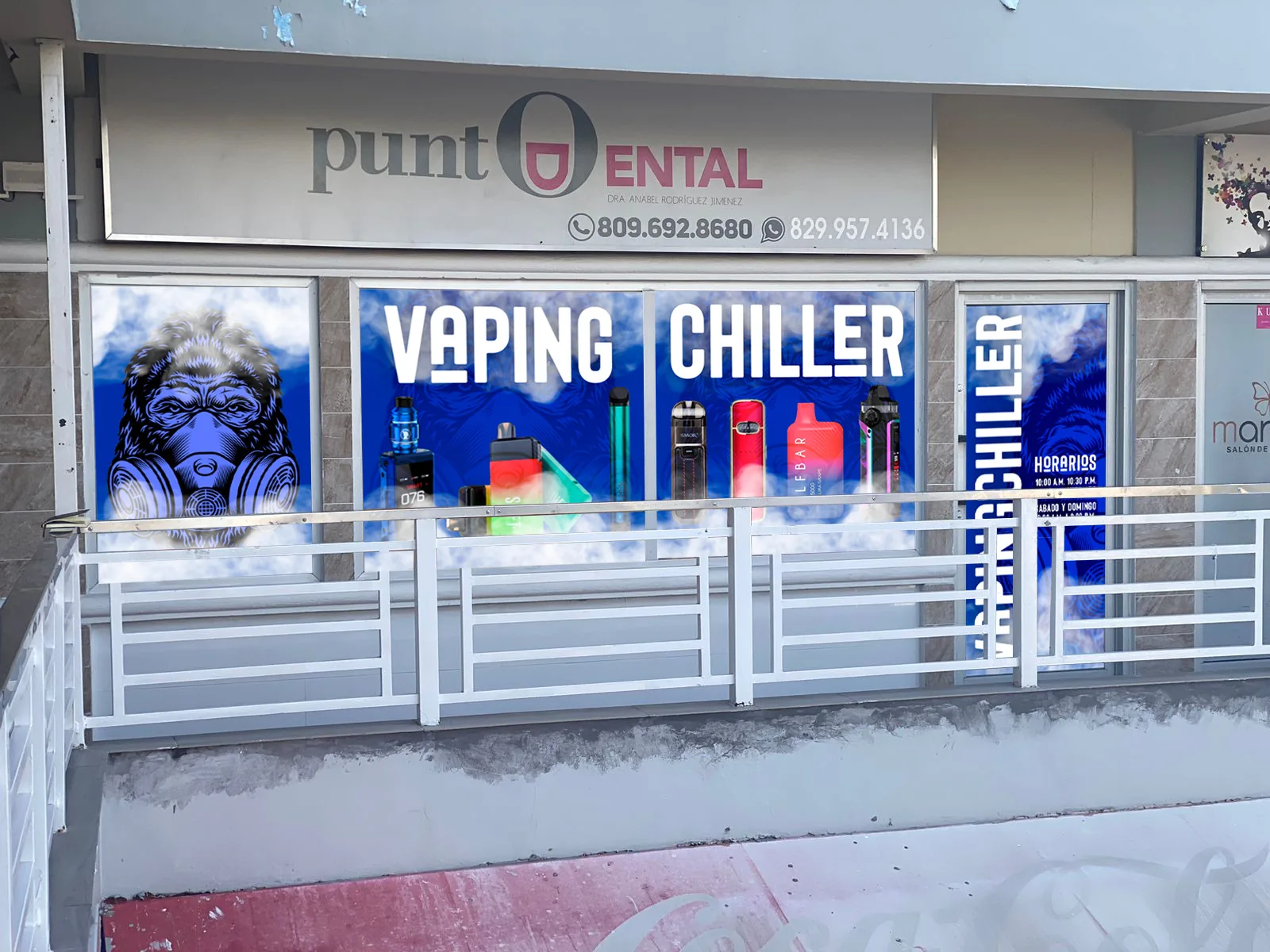 Vaping Chiller storefront (proposal photomontage)