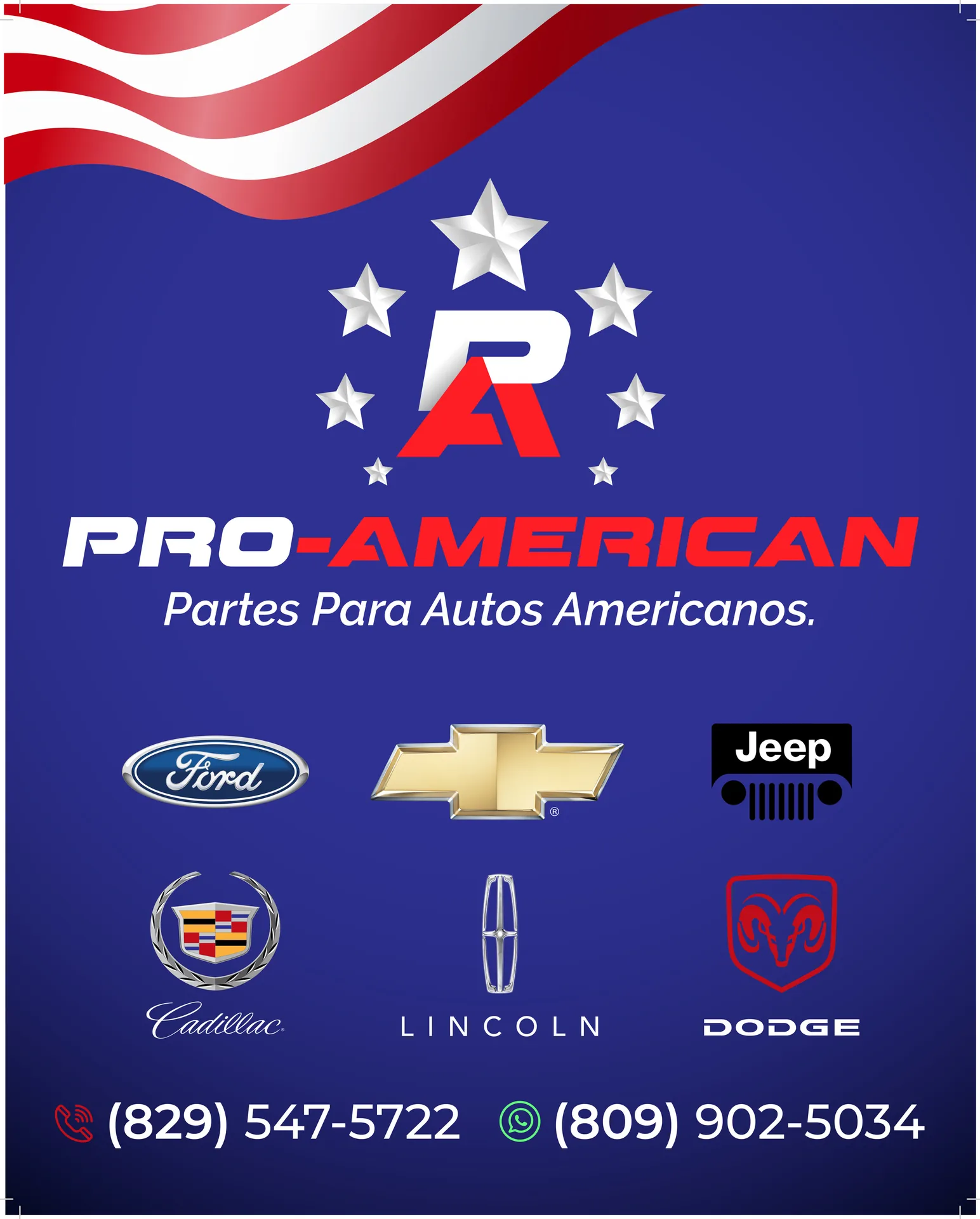Pro-American monolith, 118 × 148 in
