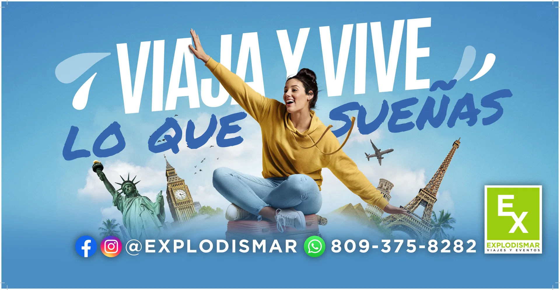 Explodismar billboard, 190 × 96 in