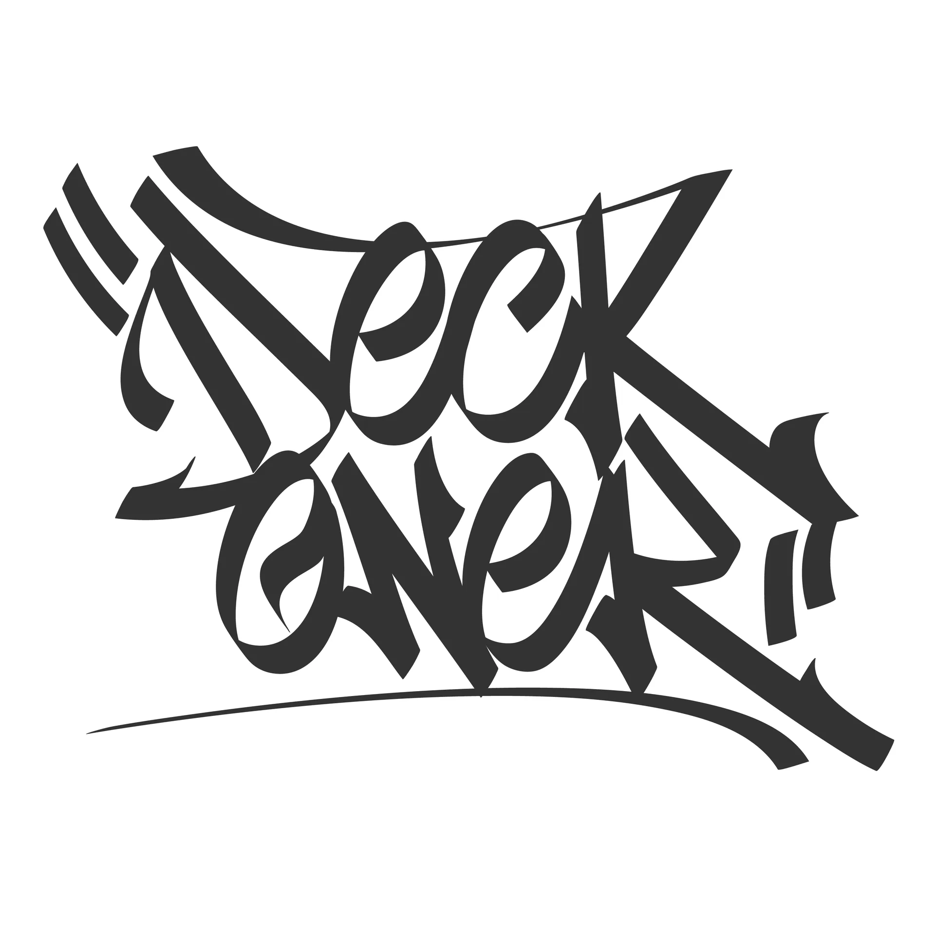 Graffiti logo for Deckoner (commission), 2020