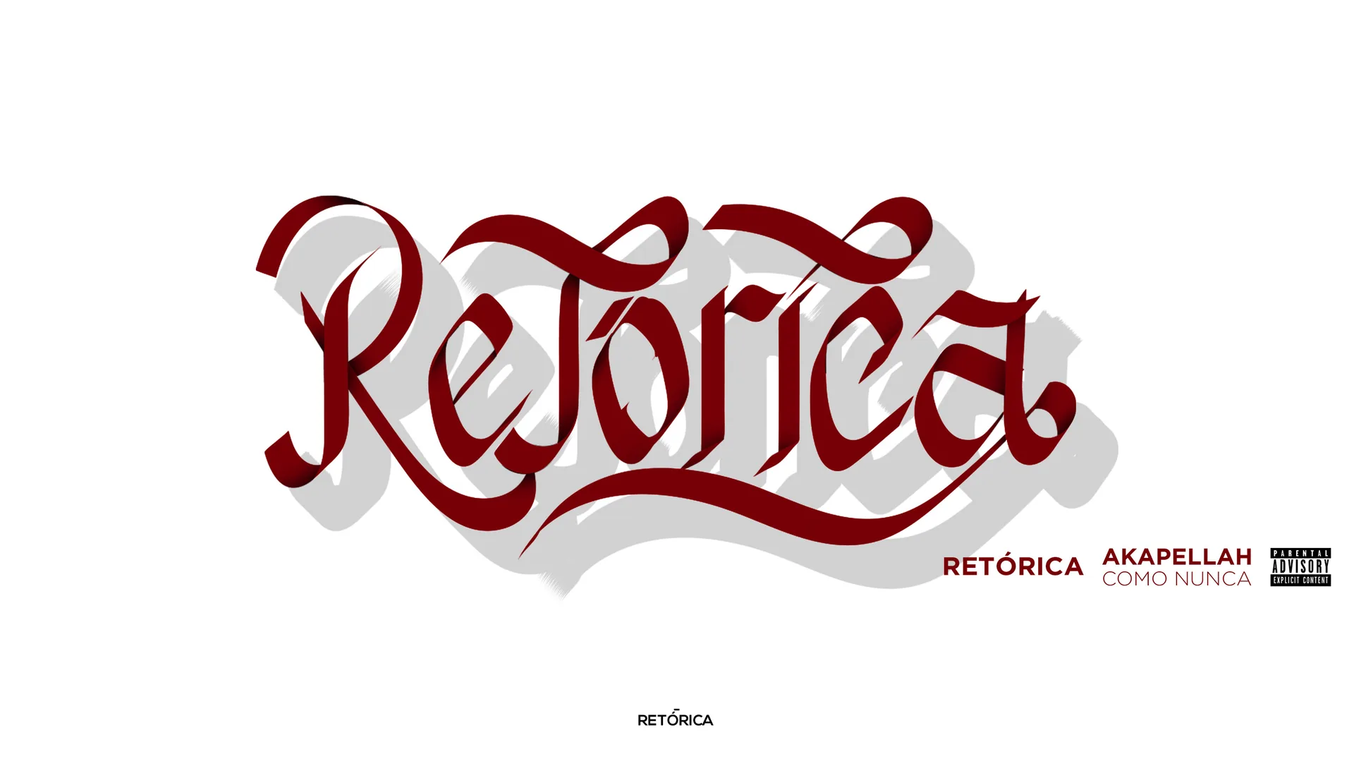 “Retórica” lettering, a piece inspired by Akapellah’s song, 2018